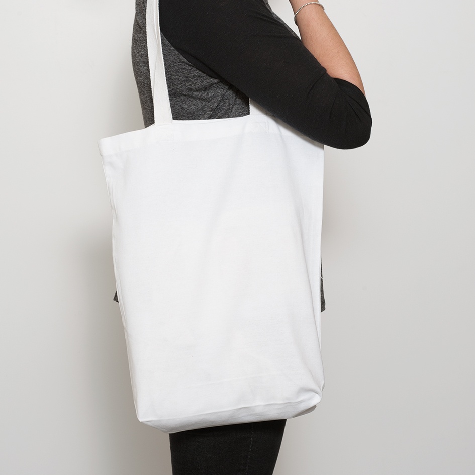 White Shopper Bag | Custom Printed | Quick Delivery | BIDBI
