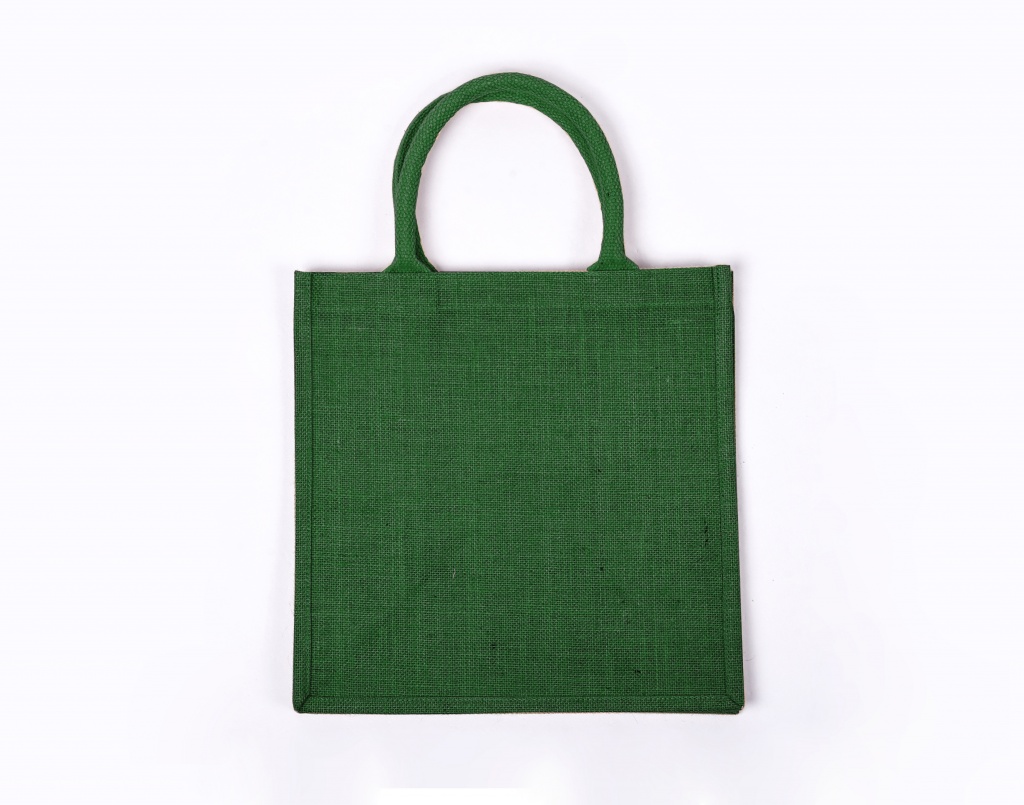 Medium Green Jute Bag