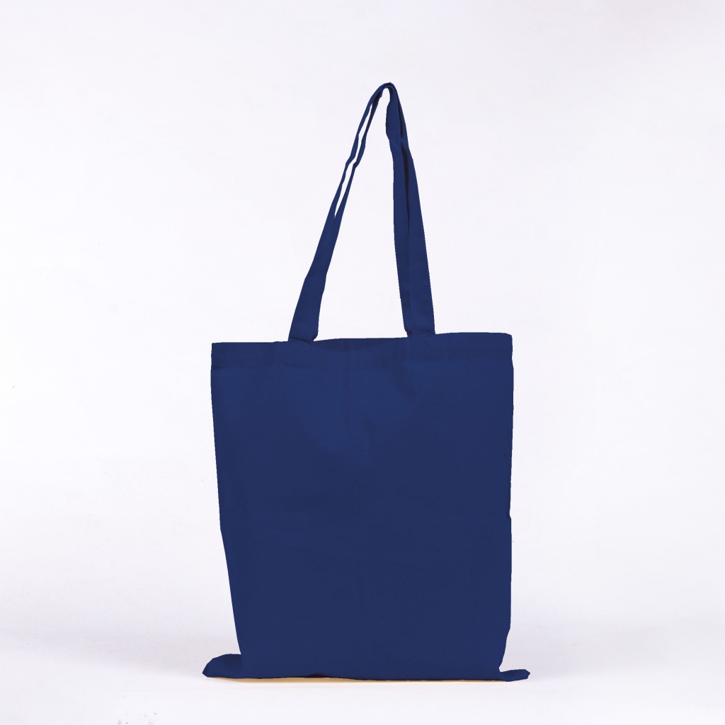 Electric Blue Cotton Tote Bag