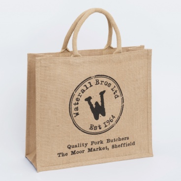 Large Jute Bag | Waterall Bros Ltd | Screen Print